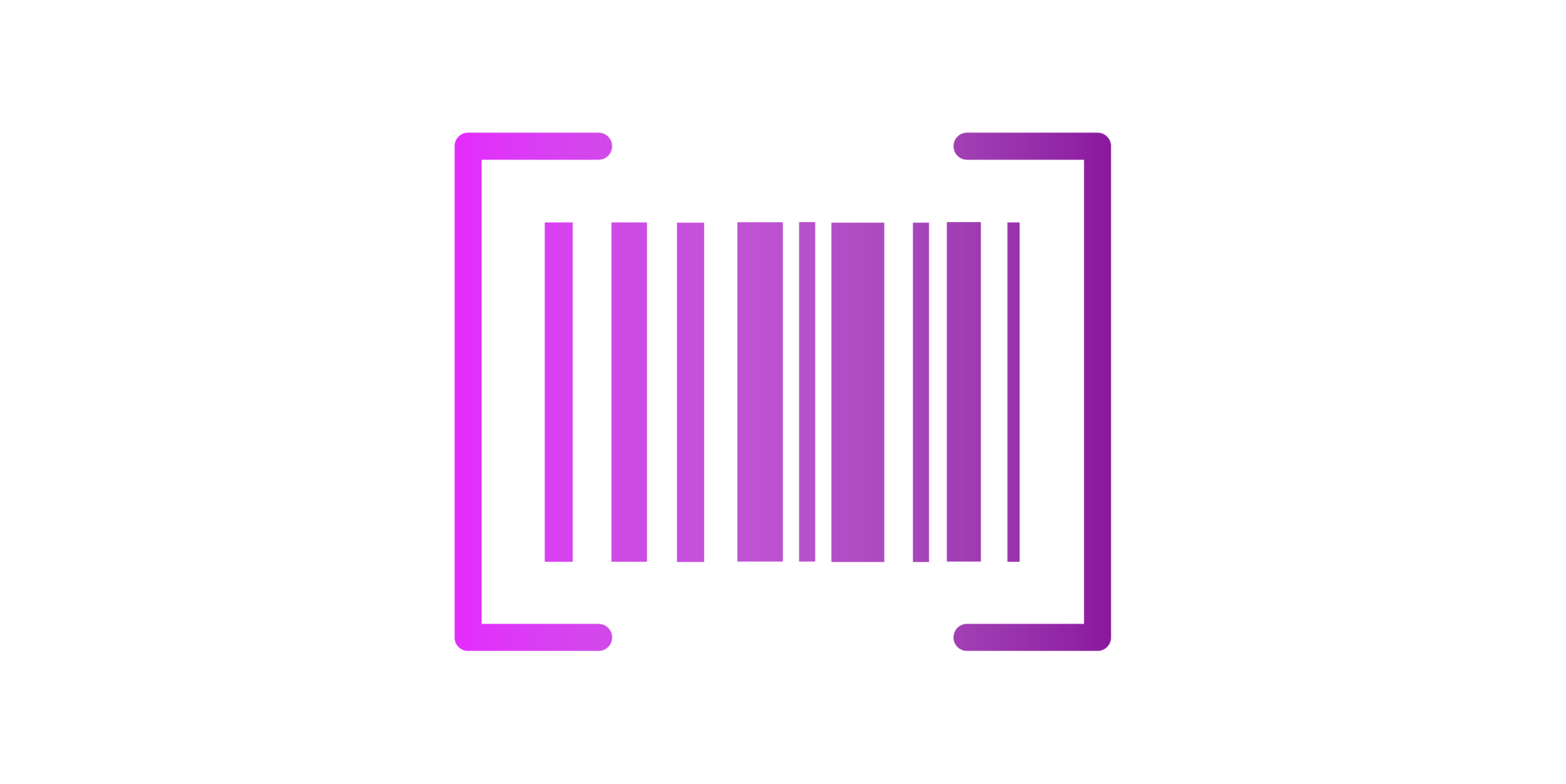 An icon of a barcode